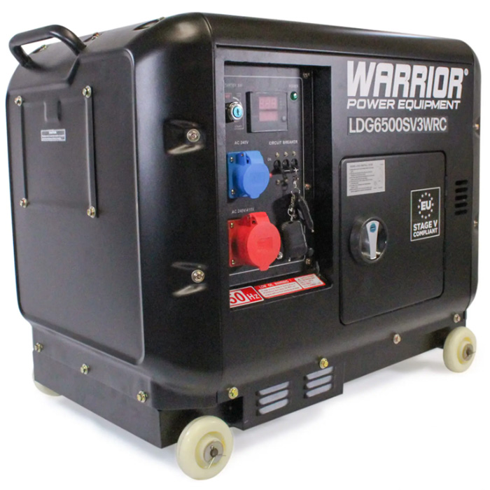Dieselaggregaatti Warrior 6,25 kVa 3-V