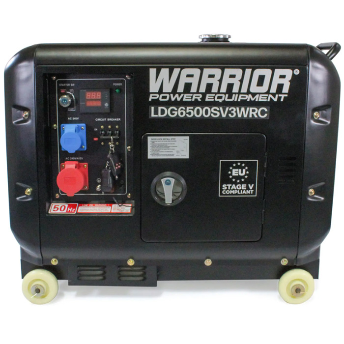 Dieselaggregaatti Warrior 6,25 kVa 3-V