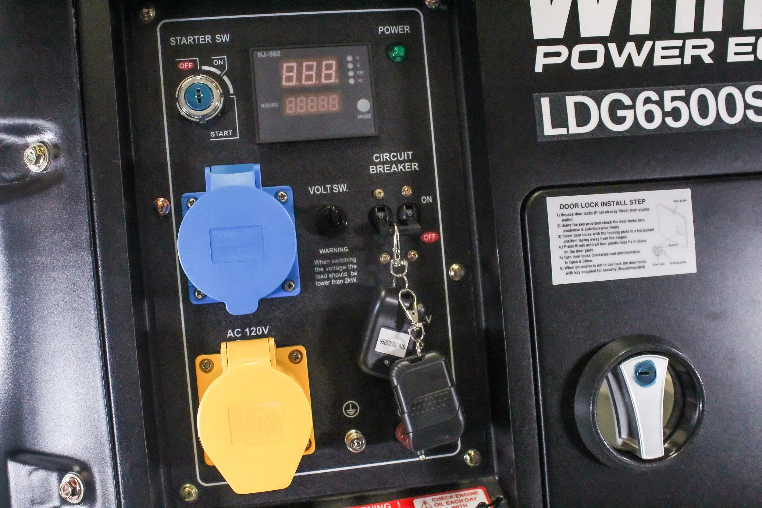 Dieselaggregaatti Warrior 6,25 kVa 1-V
