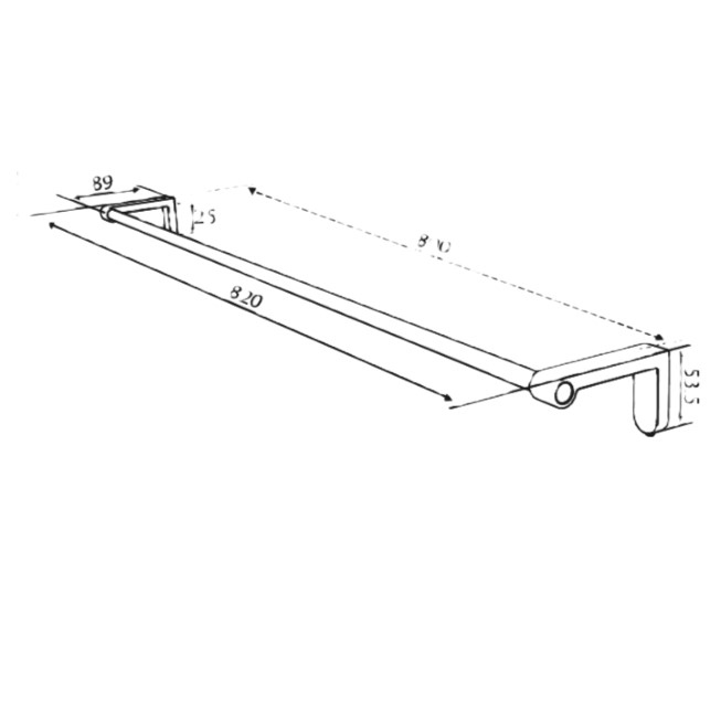 Damixa Zen Pyyhetanko 800MM