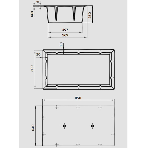 Laituriponttooni LP Mini 130kg 115x64x25