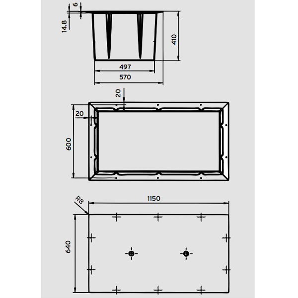 Laituriponttooni LP Maxi 220kg 115x64x41
